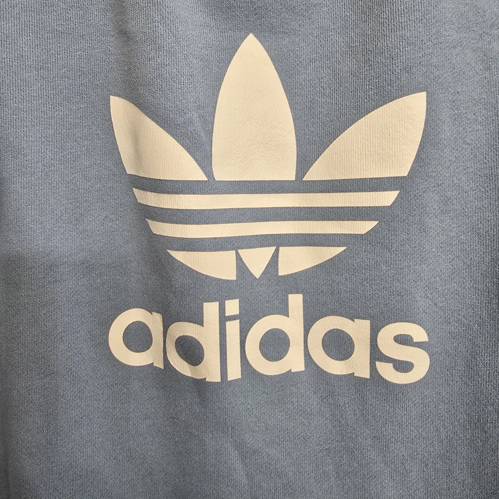 Adidas Men's Light Blue Crewneck Sweater - Picture 4 of 5
